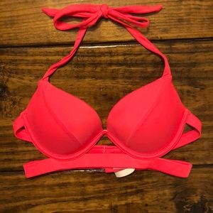 Coral VS pushup bikini top